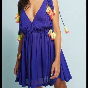 Anthropologie purple cover up dress (size XS/S)